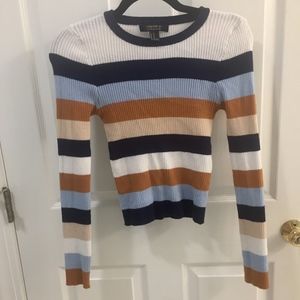 Striped Cropped Sweater